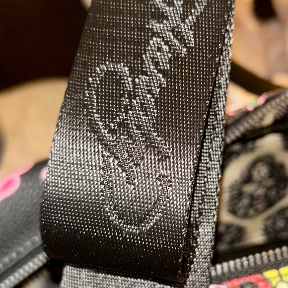 Ed Hardy Black and Pink Skull Floral Satchel - Picture 11 of 14